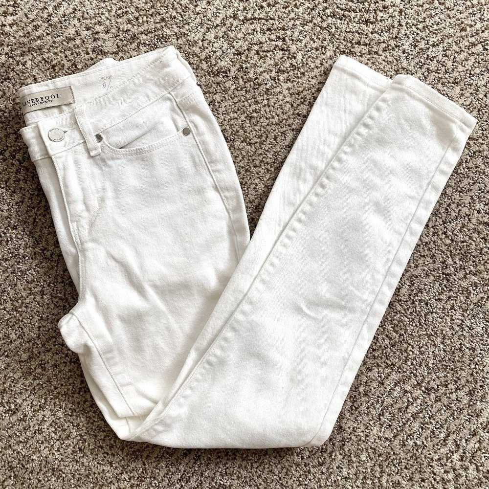 LIVERPOOL Kaylee Skinny Jean Mid rise 9" 0/25P White